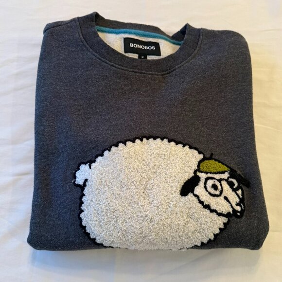 Bonobos Other - Bonobos Critter Crewneck Sweatshirt Sheep/Lamb
